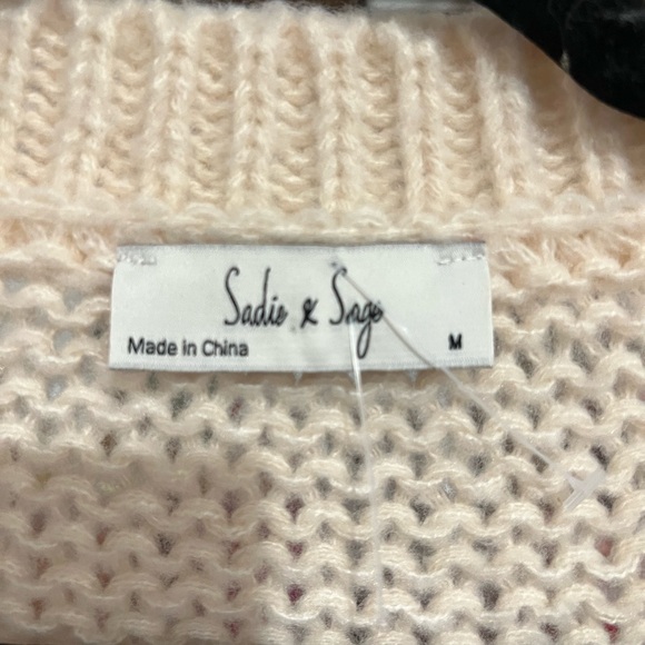 SADIE & SAGE WOMEN'S STRIPED CARDIGAN, MED NWOT - Picture 5 of 5